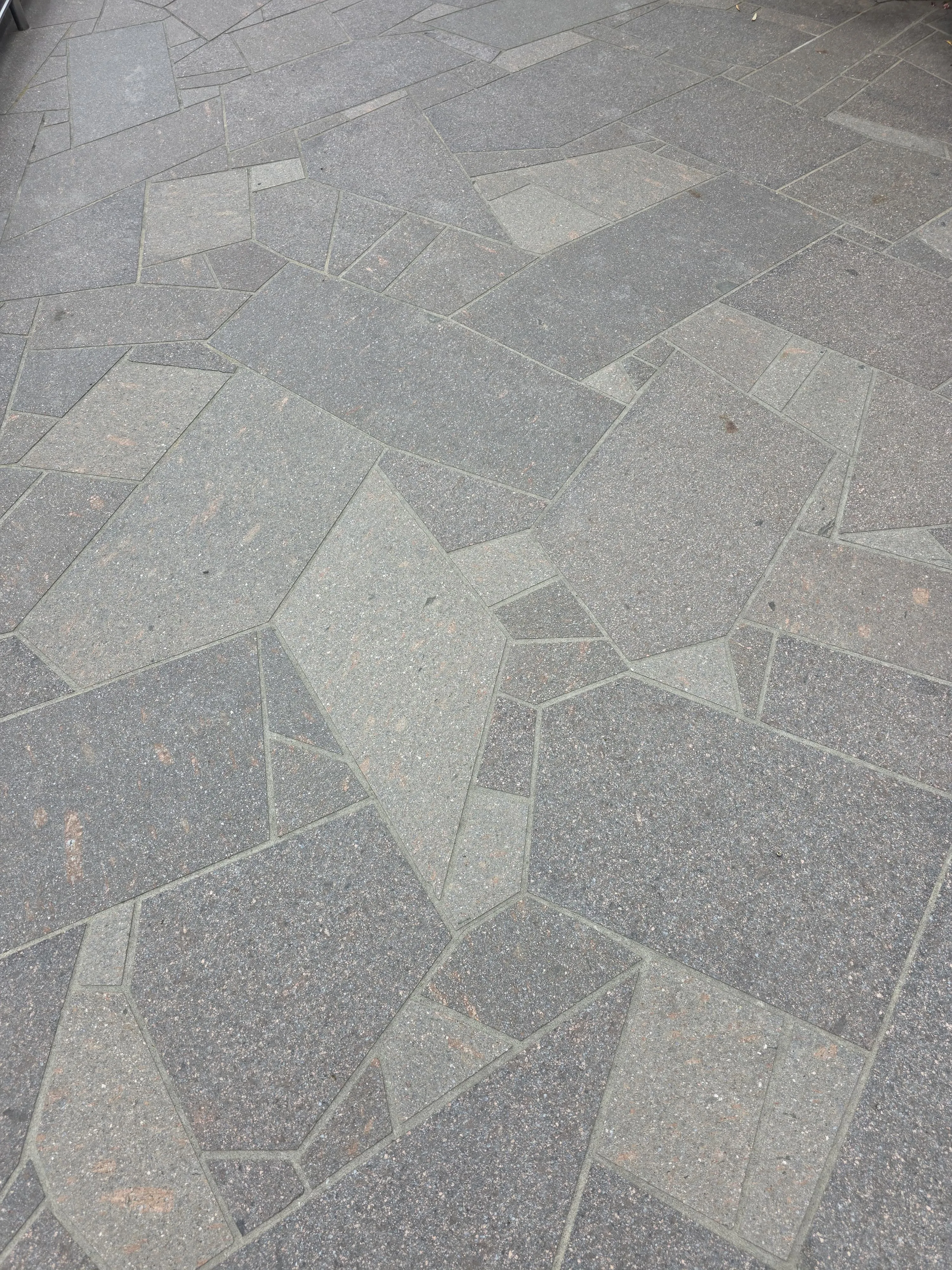 Terrasse mit Schnittmuster